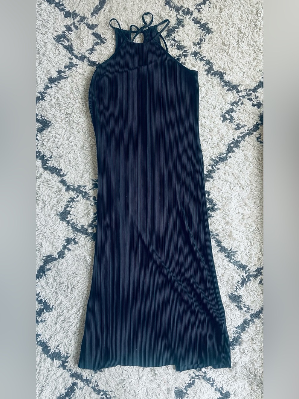 Slinky Black Halter Dress